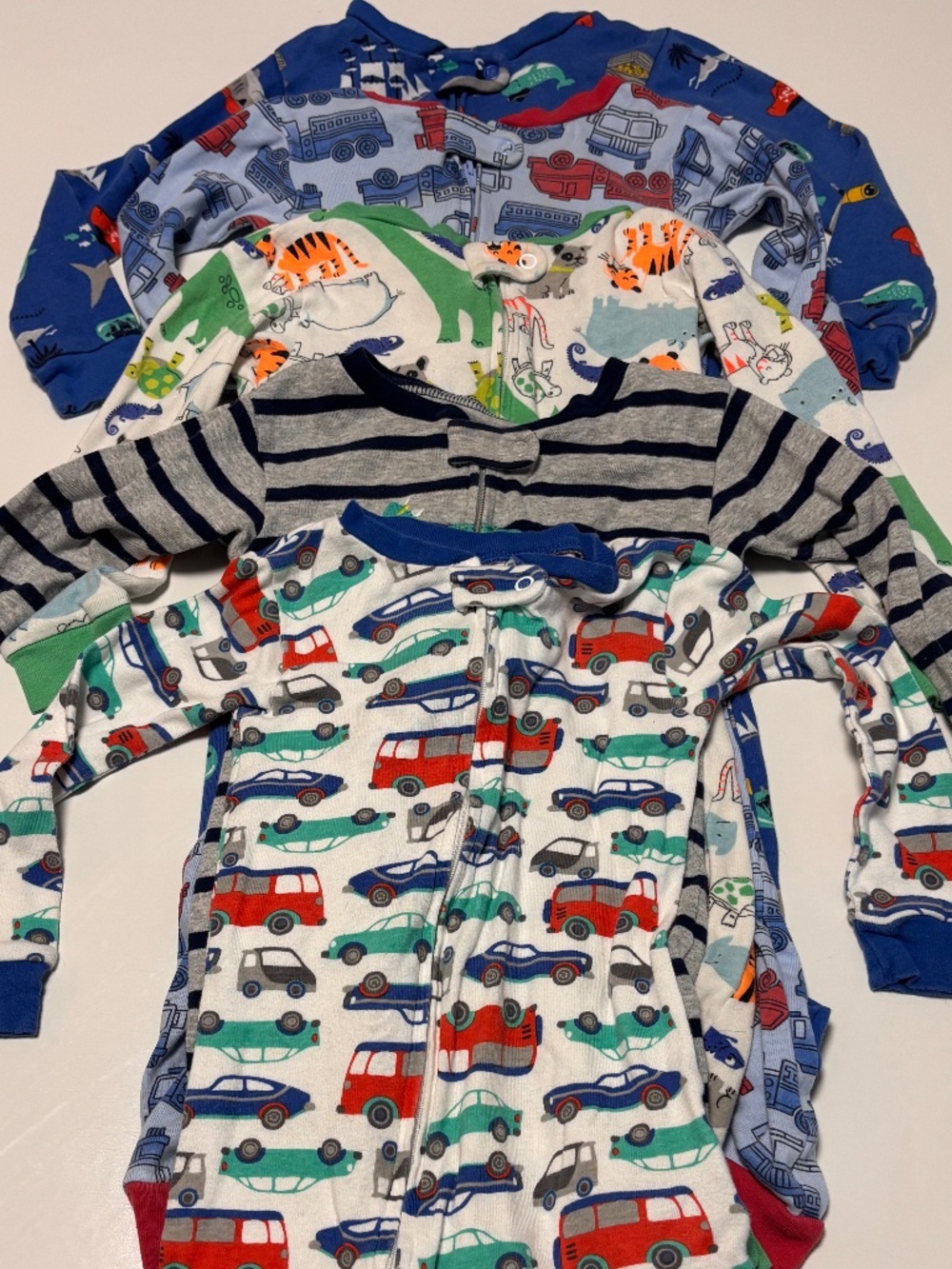 Toddler Boys Simple Joys by Carter Playsuit Footless Pajama Bundle Size 2T